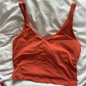 orange Lululemon align tank, size 6, gently worn